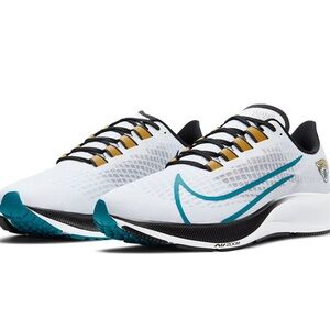 Unisex Nike White Jacksonville Jaguars Zoom Pegasus 37 Running Shoe
